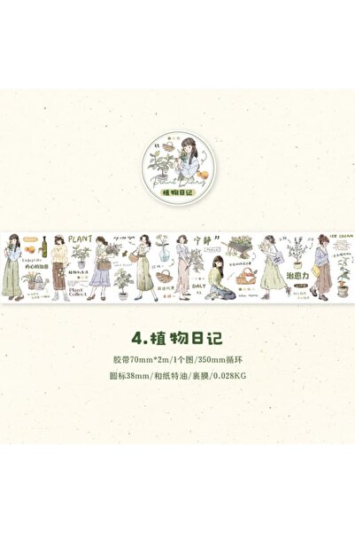 İthal H4-2m washi tape για την καθημερινή ζωή, αυτοκόλλητο που κόβεται μόνος του