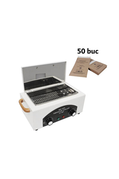 ZoePRO COOL Sterilizator de salon Pupinel cu aer cald, putere 300W + Pungi de...