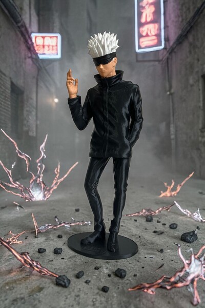 Valyria 25 Cm Anime Figürü Jujutsu Kaisen Satoru Gojo 3D Baskı