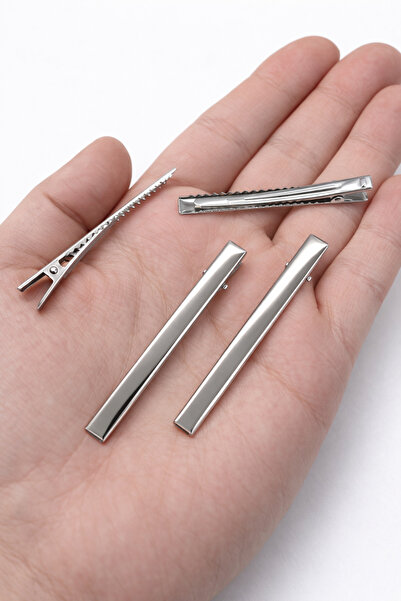 FlowerAksesuar 7.5 cm Timsah Toka, Pens Toka, Maşa Toka 10 adet, Toka Aparatı...