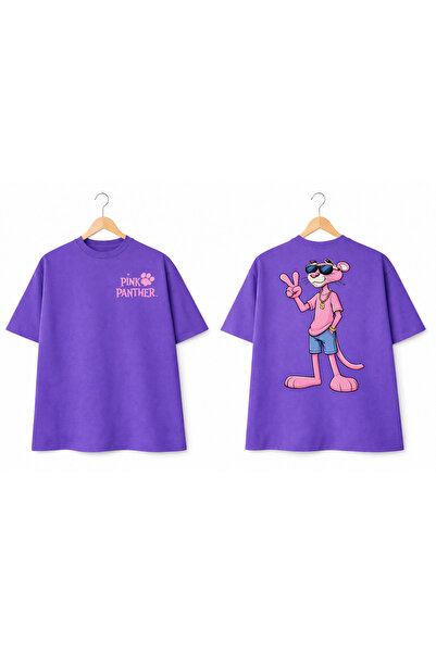 VODEXA Tricou oversize unisex cu imprimeu CAT, 100% bumbac, croială confortabilă
