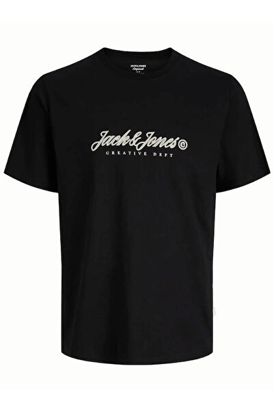 Jack & Jones Jormontauk Type Front Tee Cn Μαύρο Ανδρικό T-Shirt 12290887