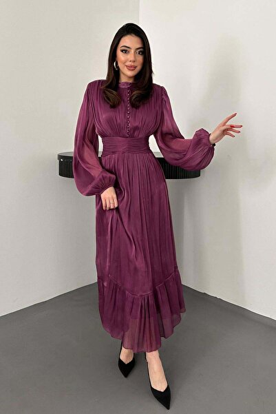 Lady Pixie Φόρεμα με κουμπιά και λεπτομέρεια με κορδόνι στη μέση