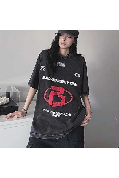 BALİNA Vintage Blackenergy B Symbol Πλυμένο Ύφασμα (Unisex) T-Shirt THE SOLO