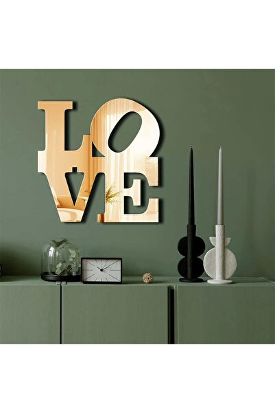 OEM Διακοσμητικός καθρέφτης τοίχου Re-Bloom, μοντέλο LOVE, πλεξιγκλάς/EVA, χρ...