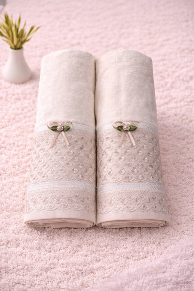 Hig Store Σετ 2 τεμαχίων 100% βαμβακερό πακέτο για νύφη και γαμπρό, δώρο προί...