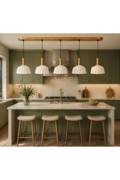 ecodesignline Aura Eskitme Gold Cam Sarkıt Avize – Modern Dekoratif Tavan Ayd...