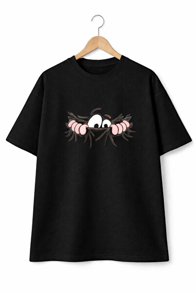 VODEXA Μπλουζάκι Unisex Oversize με στάμπα EYES, 100% βαμβακερό, άνετη εφαρμογή