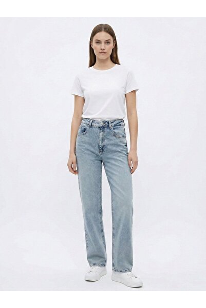 Ltb Παντελόνι Danıca L με ψηλή μέση και φαρδιά μπατζάκια, μεσαίου μήκους, σε ...