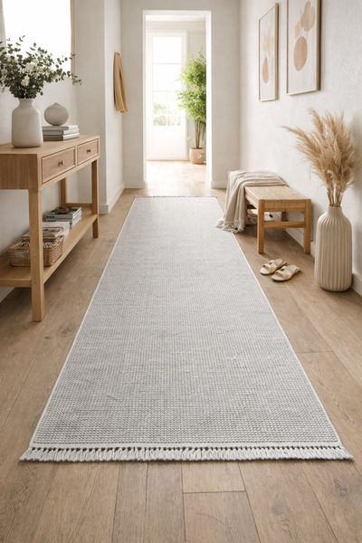 Natural Curly Soft Textured Scandinavian Runner Modern Carpet Living Room Kitchen Rug Corridor
