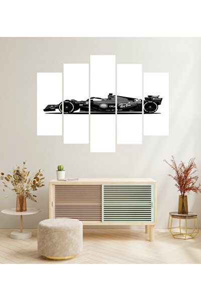 tablomaxtbx 5 Parça Formula 1 F1 Yarış Arabaları Motor Sporları Dekoratif MDF...