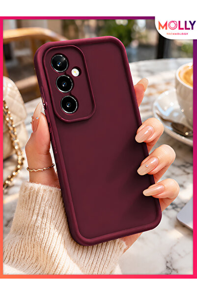 Molly SAMSUNG GALAXY A57 İçin Vişne Çürüğü Kenarları Kalın Pan Silikon Kılıf
