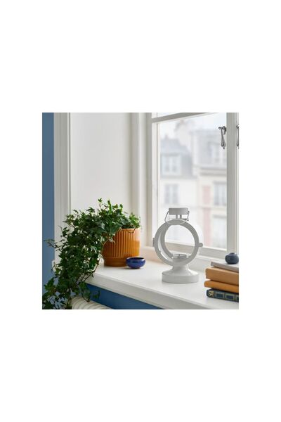 IKEA FLODSVALA fener, kırık beyaz, 21 cm, vontestore , iç-dış mekan