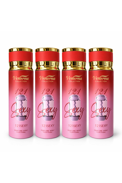 Verona Collection Σετ 4x Σπρέι Σώματος 121 Sexy 200ml – Γλυκό & Σαγηνευτικό Ά...