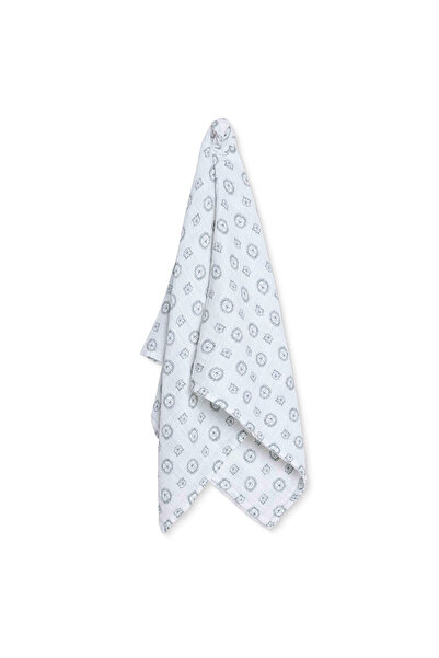 Little Dreams Baby Boy Muslin Blanket Lion Printed