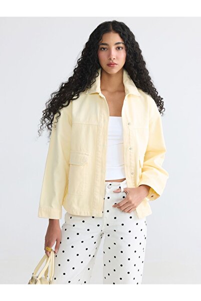 LC Waikiki XSIDE Πουκάμισο γιακά Oversize Γυναικείο Jean Jacket