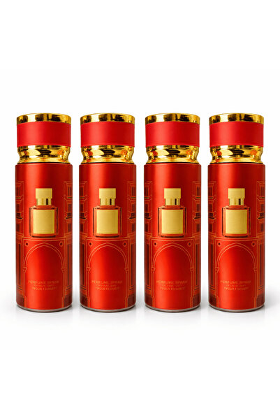 Verona Collection Σετ 4x Σπρέι Σώματος Baccaram 200ml – Κομψό & Έντονο Γυναικ...