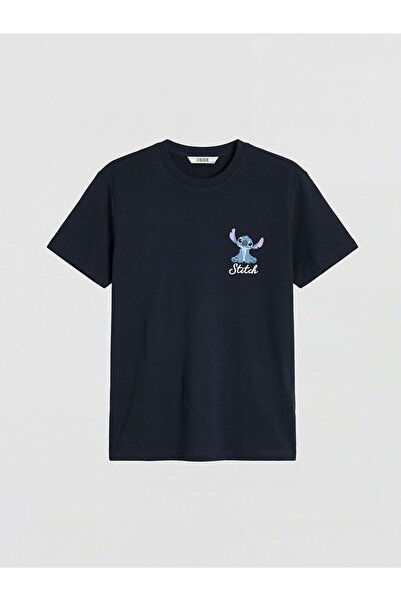 LC Waikiki تي شيرت نسائي مطبوع من XSIDE Lilo & Stitch