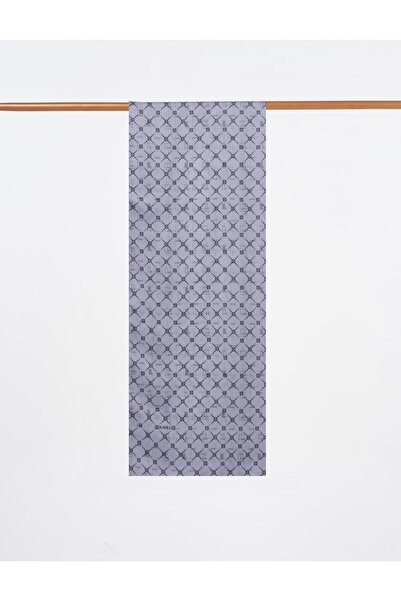 Kayra Monogram Desen Şal Gri