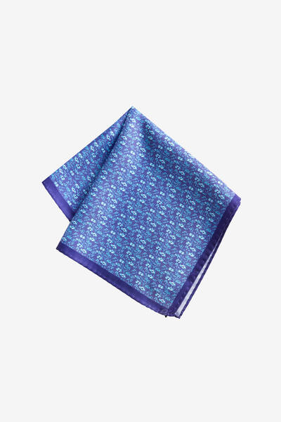 ALTINYILDIZ CLASSICS Ανδρικό μαντήλι με τιρκουάζ-μαύρο σχέδιο