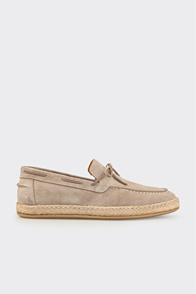 Elle Shoes Bej Deri Erkek Günlük Ayakkabı