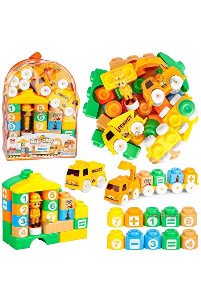 Toybox مجموعة مكعبات بناء للأطفال، قطع تركيب على شكل مركبات وتشكيلات متنوعة، ...