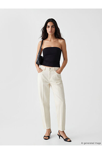 LC Waikiki Nevavm Barrel Fit Women's Jean Pants with a Difference