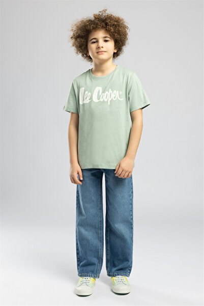 Lee Cooper Çağla Erkek Çocuk Baskılı T-Shirt 262 LCB 242001 LONDONLOGO ÇAĞLA YEŞ