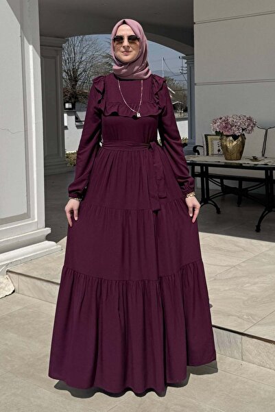 Rabia Şamlı Φόρεμα μπάνιου Βύσσινο