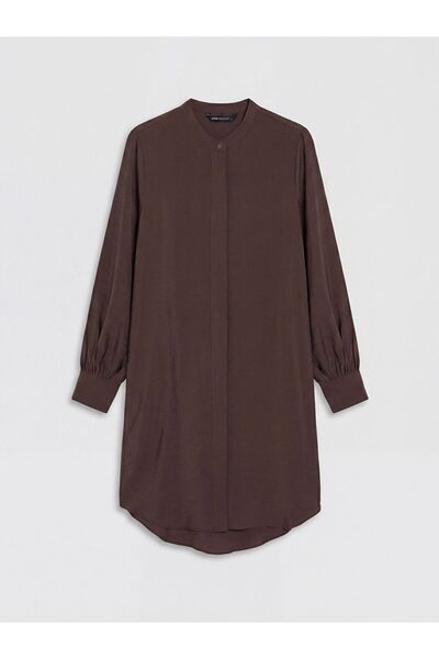 LC Waikiki Γυναικείο πουκάμισο τουνίκ με γιακά LCW Modest Hakim