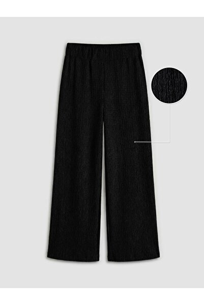 LC Waikiki Lcwaikiki Women's Classic Elastic Waist Textured Trousers