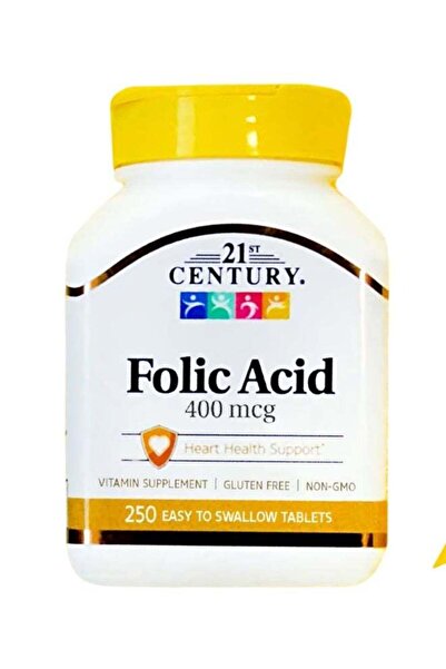 21st Century Folic Acid 400 Mcg 250 Easy To Swallow Tablets