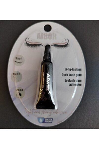 Aibor Kirpik Yapıştırıcı Takma Kirpik Yapıştırıcı Eyelash Glue Siyah 4 ML 2 D...