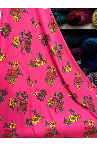 MEKİK MANİFATURA Ύφασμα ζέρσεϊ λύκρα με σχέδια, πλάτους 150 εκ. (TRAVERA)