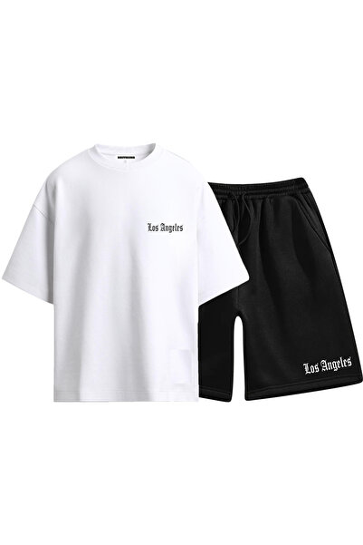 HOFFNUNG Σετ σορτς μπλουζάκι UNISEX 2 Thread Los Angeles