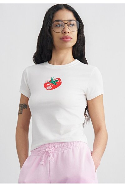 ZAVIXO Women's Crop T-Shirt Slim Fit Printed 100% Cotton Summer Casual and Tr...