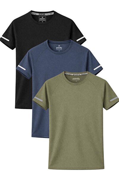 pandy Γυναικείο αθλητικό μπλουζάκι 3-pack, πολύχρωμο, τεχνικό, με δυνατότητα ...