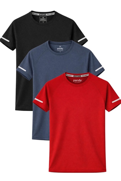 pandy 3-Pack Quick Dry Multi-Color Athletic Technical Women's Sports T-Shirts