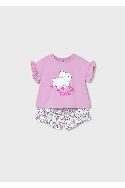 MAYORAL Baby Girl Printed T-Shirt Shorts Set 1291