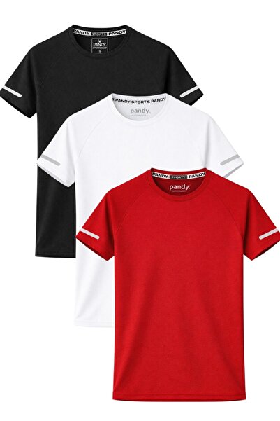 pandy Γυναικείο αθλητικό μπλουζάκι 3-pack, πολύχρωμο, τεχνικό, με δυνατότητα ...