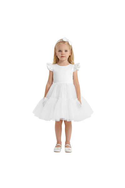 ddaniela D' Daniela - Front Ruffled Mesh Dress - Multicolor - 6Months to 5Years