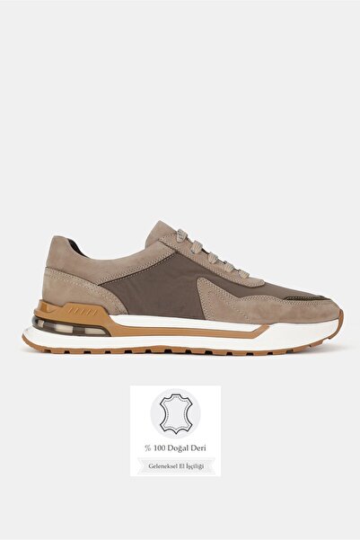 TUNAELLİ ΑΝΔΡΙΚΑ ΠΑΠΟΥΤΣΙΑ ΜΕ ΚΟΡΔΟΝΙΑ ΑΠΟ ΓΝΗΣΙΟ ΦΥΣΙΚΟ ΔΕΡΜΑ NUBUCK ΜΕ ΒΙΖΟΝ