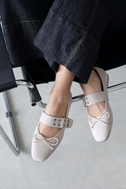 STRASWANS Γυναικεία ζώνη Faye με λεπτομέρεια από σουέντ, μπεζ χρώμα