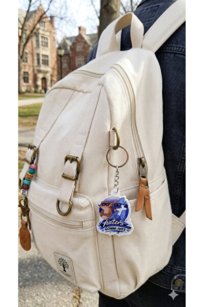 OWLBAG COMPANY OWL BAG Διακοσμητικό ακρυλικό μπρελόκ τσάντας με σχέδιο σε στυ...