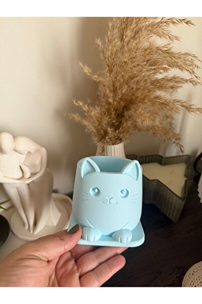 MSVstudio3d Cute Cat Pen Holder Gift and Desktop Decoration