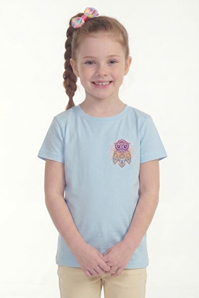 Modmey Printed Short Sleeve Girls' T-Shirt B11