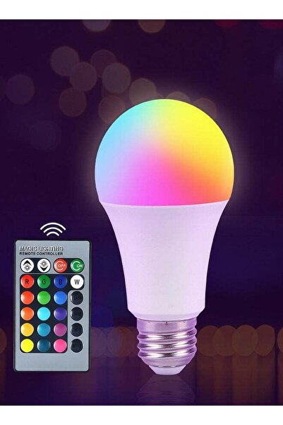 P auke'réi LED RGB Bulb with Remote Control: Colorful, Versatile, and Energy-...