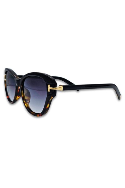 Matteo Ferari Ochelari de soare dama animal print negri degrade UV400