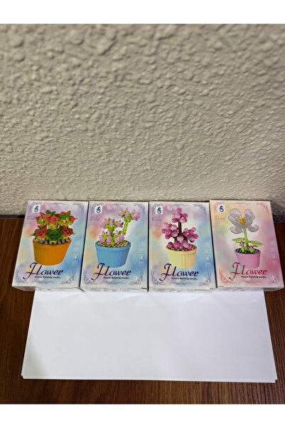 Flower Lego Çiçek 1 Adet Karışık Gelecektir Saksı şekilli