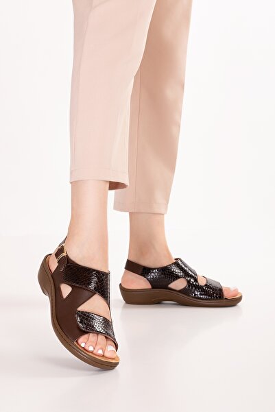 Gondol Γυναικεία ορθοπεδικά άνετα σανδάλια από γνήσιο δέρμα με αφαιρούμενη σό...